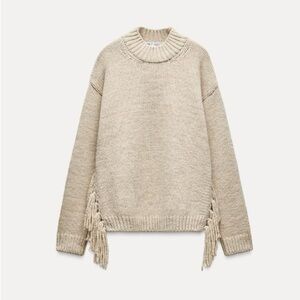 Zara - brand new fringe sweater WITH TAGS